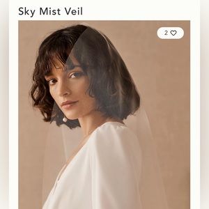 BHLDN by Anthropologie Sky Mist Veil